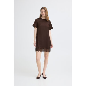 ICHI MALLY DRESS Coffee Bean