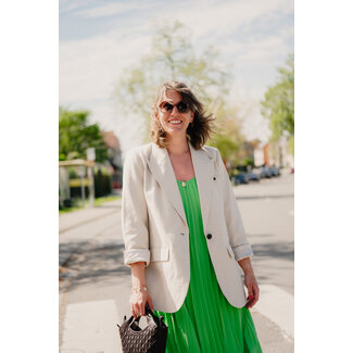 Co Couture LEENA LINEN BLAZER Bone