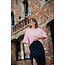 DELIA MIDI SKIRT Dark Sapphire