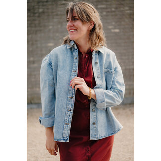 NÜMPH KAYSA DENIM SHIRT Stonewash Denim