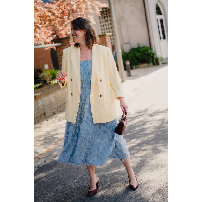 MYLENE MIDI STRAP DRESS Dusty Blue
