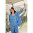 My Essential Wardrobe GILDA BOXY SHIRT Silver Lake Blue
