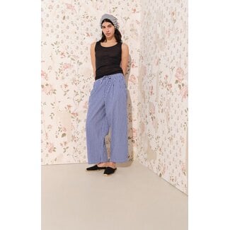 American Vintage EKIROW PANTS Vichy Blue