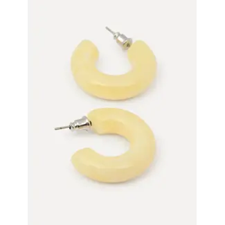 Les Soeurs MELANY RESIN EARRING SET Butter Yellow