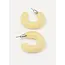 Les Soeurs MELANY RESIN EARRING SET Butter Yellow