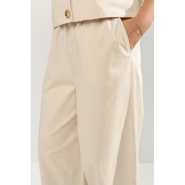 SUNNA CROPPED PANTS Whitecap Gray