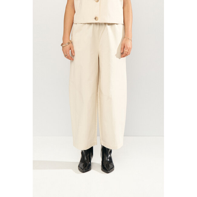SUNNA CROPPED PANTS Whitecap Gray