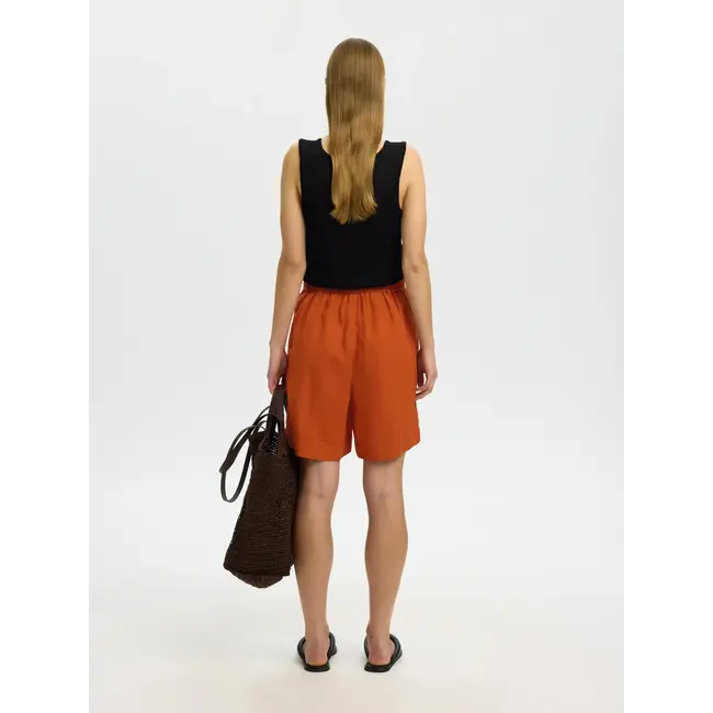 LINNA LINEN SHORT Potters Clay