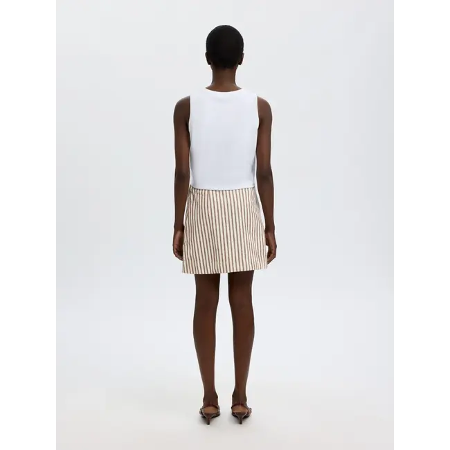 JOHANNE WRAP SKIRT Cherry Mahogany