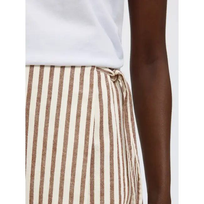 JOHANNE WRAP SKIRT Cherry Mahogany
