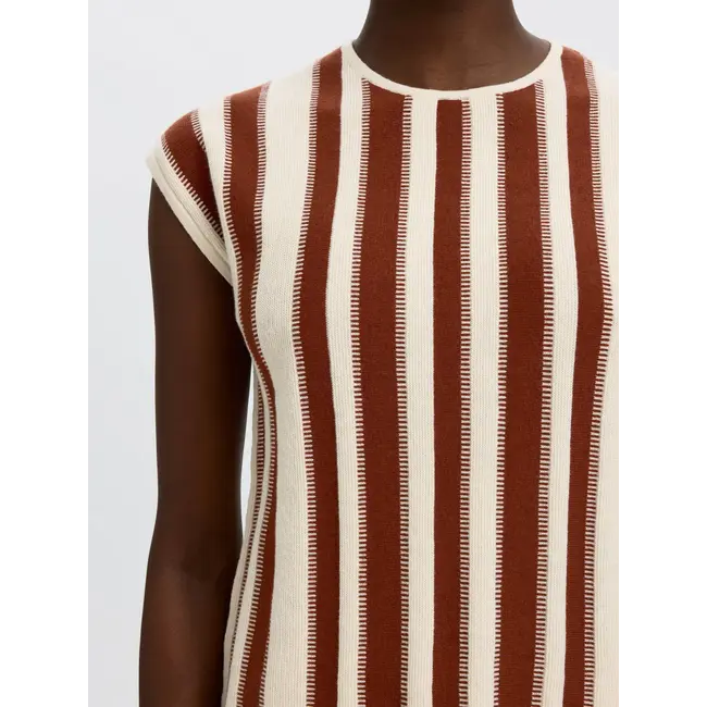 LINA KNIT TOP Cherry Mahogany