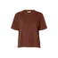 Selected Femme ESSENTIAL BOXY TEE Cherry Mahogany