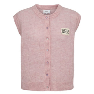 NÜMPH RIETTE CHECK VEST Pink Lady