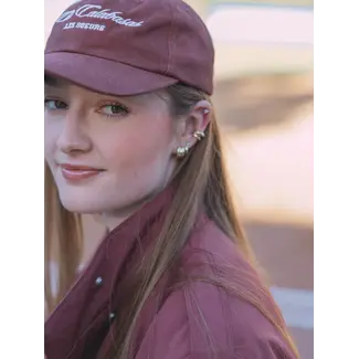 Les Soeurs POPPY CLUB CALABASAS CAP Burgundy
