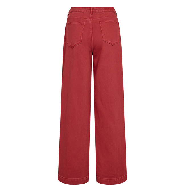 HAMILTON WIDE JEANS Mulberry Red Denim