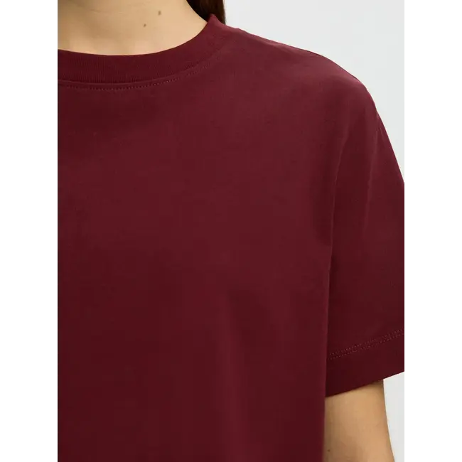 ESSENTIAL BOXY TEE Tawny Port