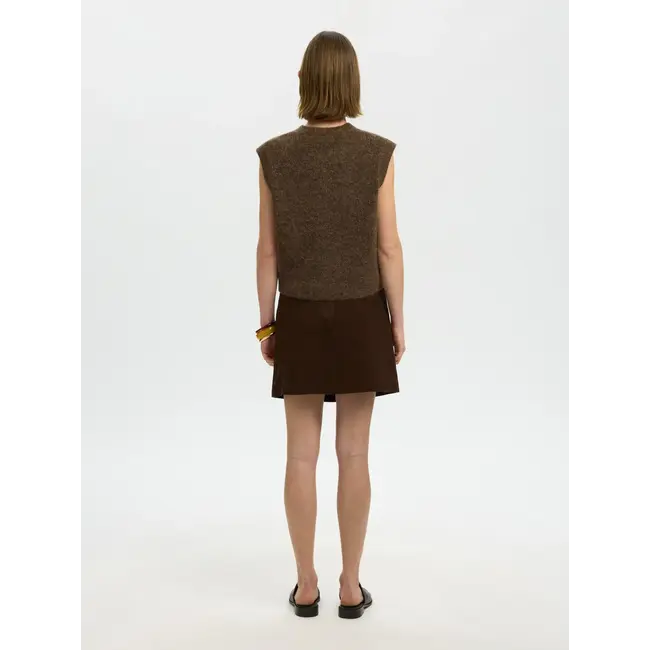 LULU BUTTON VEST Dachshund Melange