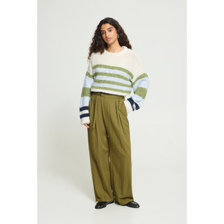 ICHI LESLIE PANTS Mayfly