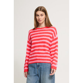 ICHI BLUSH KNIT Poinsettia