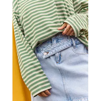 Les Soeurs GINGER DENIM SKIRT Light Blue