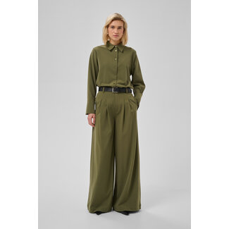My Essential Wardrobe HACE WIDE PANTS Olive Night