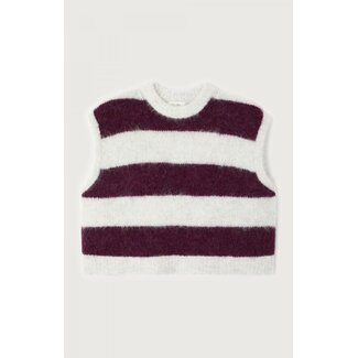 American Vintage NIBY WAISTCOAT Cranberry
