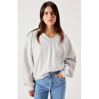 American Vintage BAPTOWN SWEATER Gris