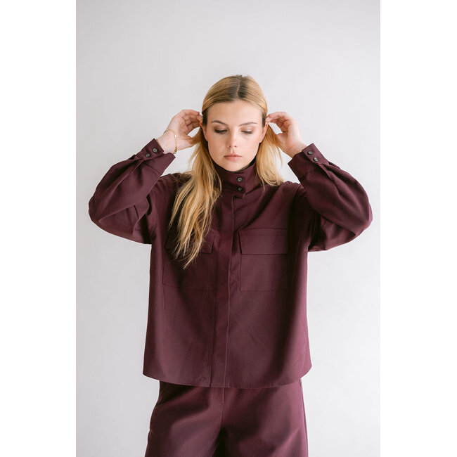 MIKO BLOUSE Bordeaux