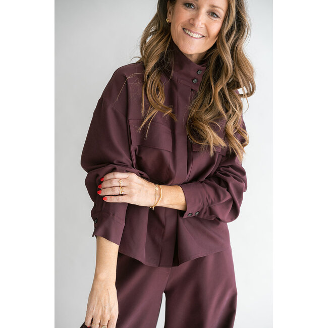 MIKO BLOUSE Bordeaux