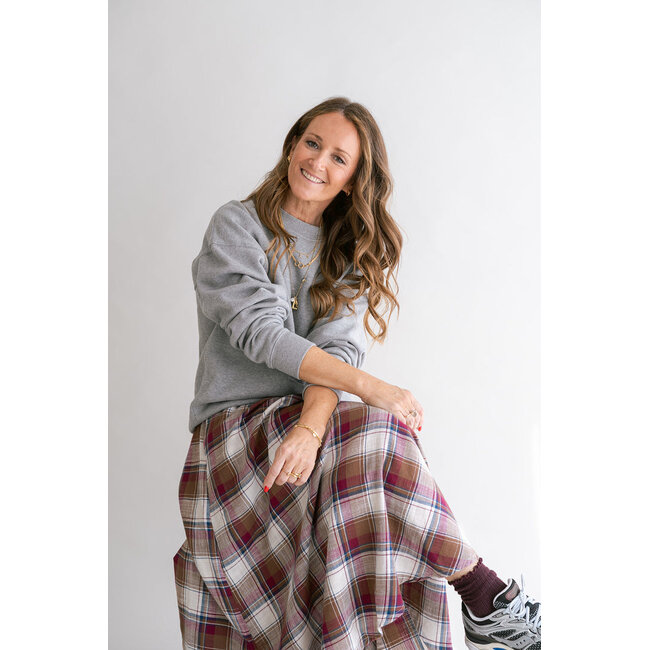 JUNE SKIRT Square Bordeaux