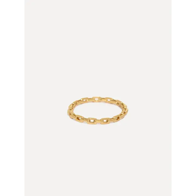 CHLOE CHAIN RING Gold