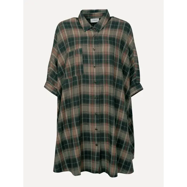 ROGERS CHECK DRESS Green