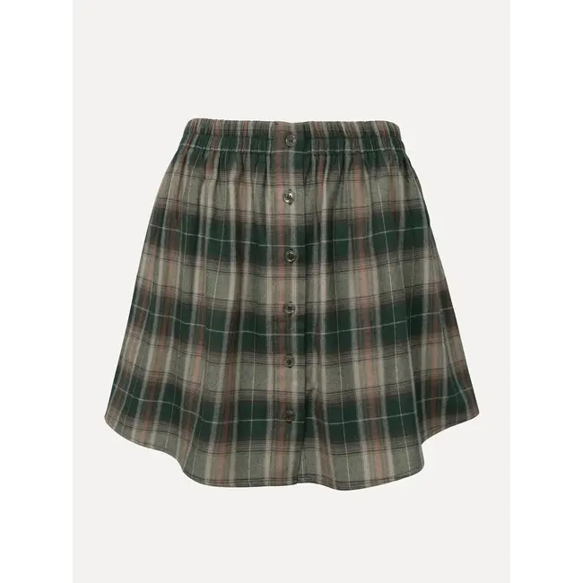 GRETA CHECK SKIRT Green