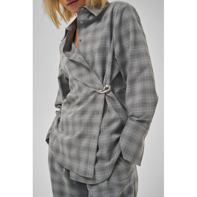 ADA SHIRT Light Grey Check