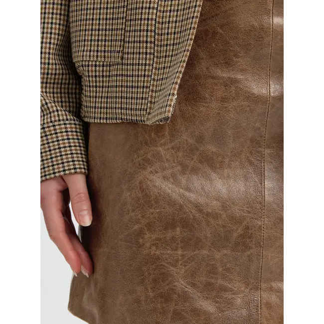 JIL LEATHER MINI SKIRT Delicioso