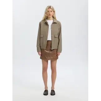 Selected Femme JIL LEATHER MINI SKIRT Delicioso