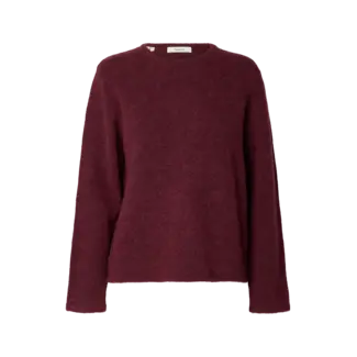 Selected Femme LULU KNIT PULLOVER Tawny Port