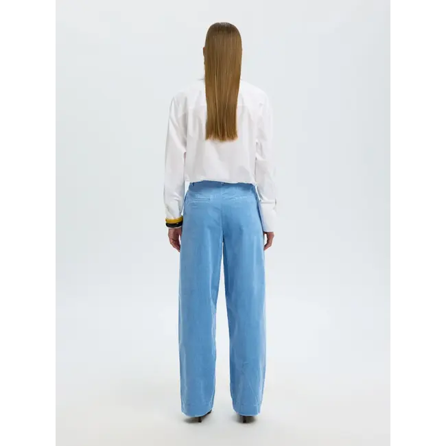 ROJA WIDE CORDUROY PANTS Blissful Blue