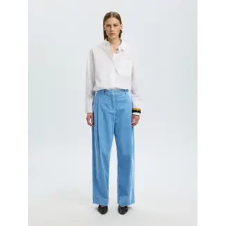 Selected Femme ROJA WIDE CORDUROY PANTS Blissful Blue