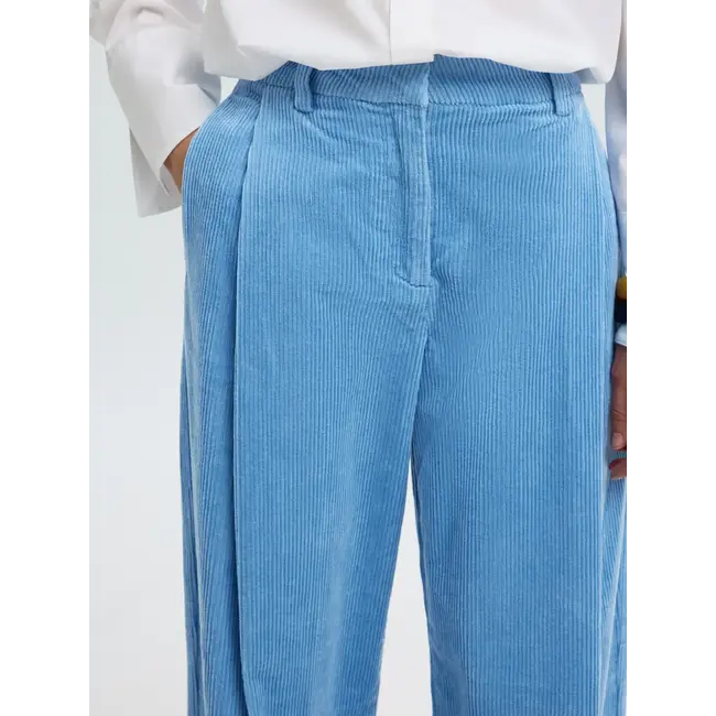 ROJA WIDE CORDUROY PANTS Blissful Blue
