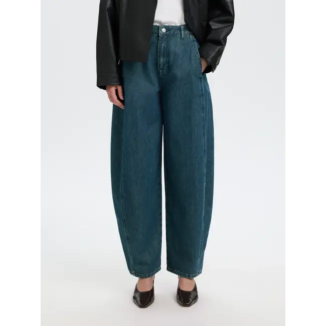 BELLA BARREL JEANS Medium Blue