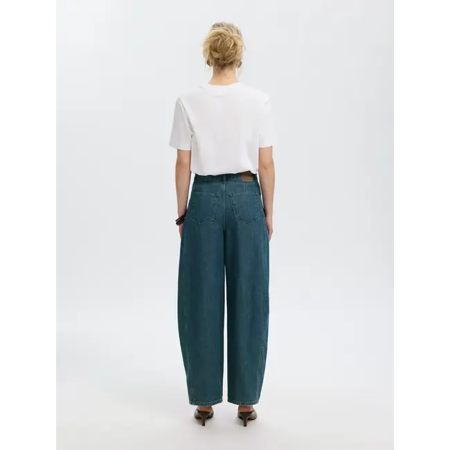 BELLA BARREL JEANS Medium Blue