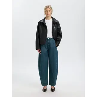 Selected Femme BELLA BARREL JEANS Medium Blue