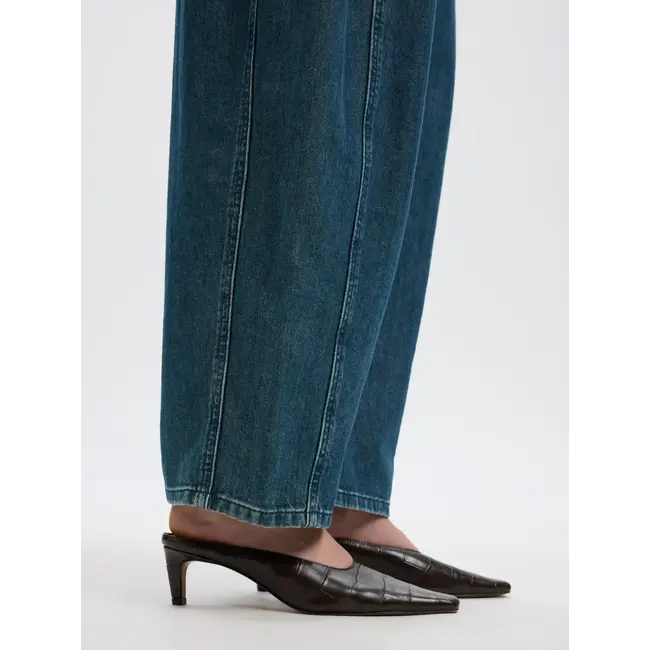 BELLA BARREL JEANS Medium Blue