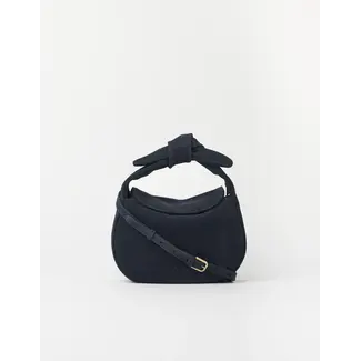 O MY BAG COCO CROISSANT BAG Universe Blue Suède