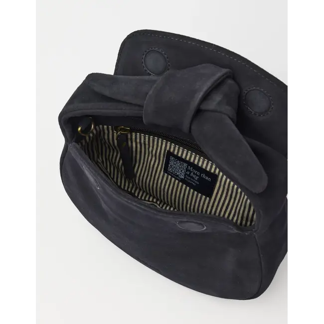 COCO CROISSANT BAG Universe Blue Suède