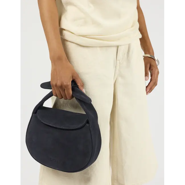 COCO CROISSANT BAG Universe Blue Suède