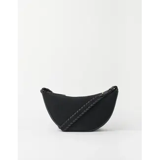 O MY BAG LEO CROSSBODY BAG Black Suède