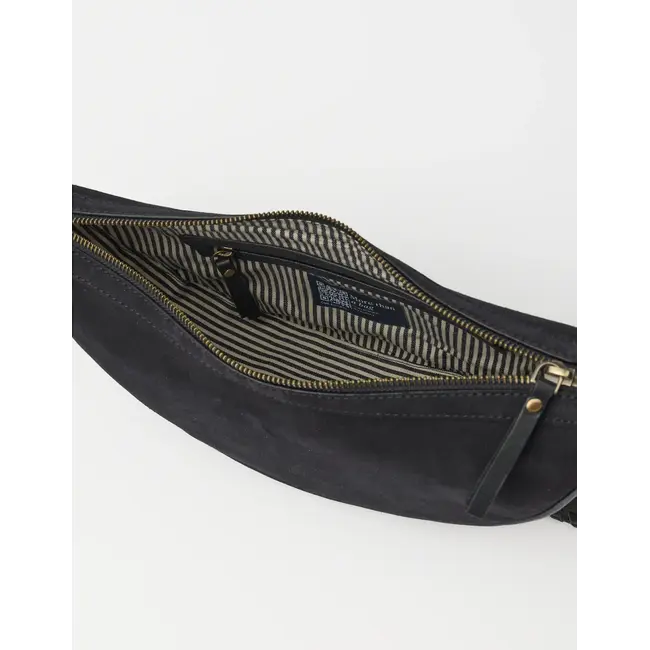 LEO CROSSBODY BAG Black Suède