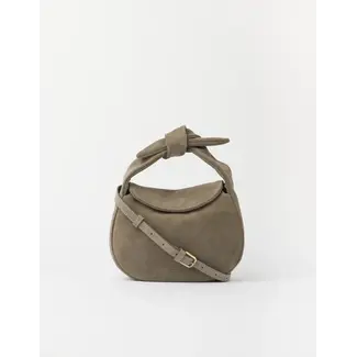 O MY BAG COCO CROISSANT BAG Clay Suède